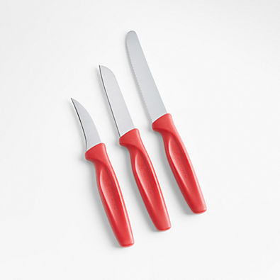 View Wüsthof ® Create 3-Piece Red Paring Knife Set details
