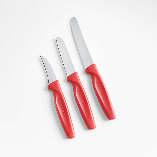 Wüsthof ® Create 3-Piece Red Paring Knife Set