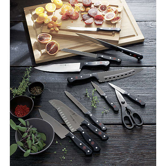 Wusthof ® Gourmet Black 5" Hollow Edge Santoku Knife