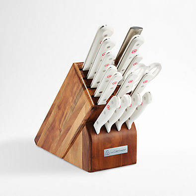 View Wusthof ® Gourmet White 16-Piece Knife Block Set details
