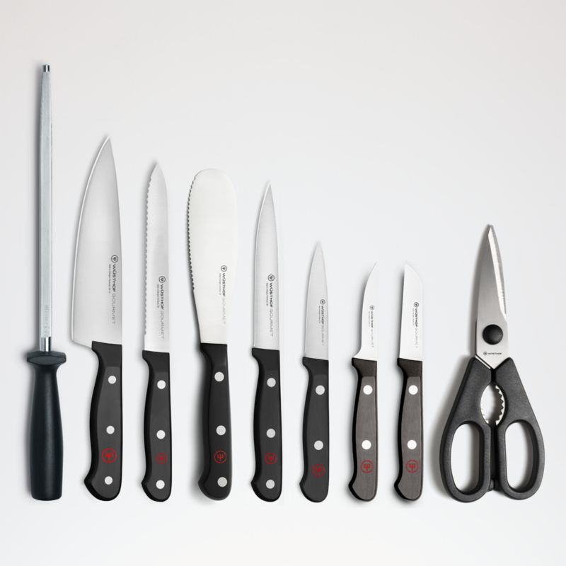 Wusthof ® Gourmet 10-Piece Acacia Knife Block Set