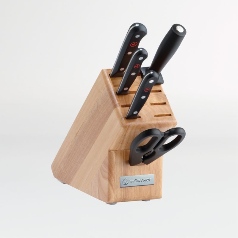 ZWILLING J.A. Henckels Pro 7-Piece Natural Block Knife Set + Reviews, Crate & Barrel