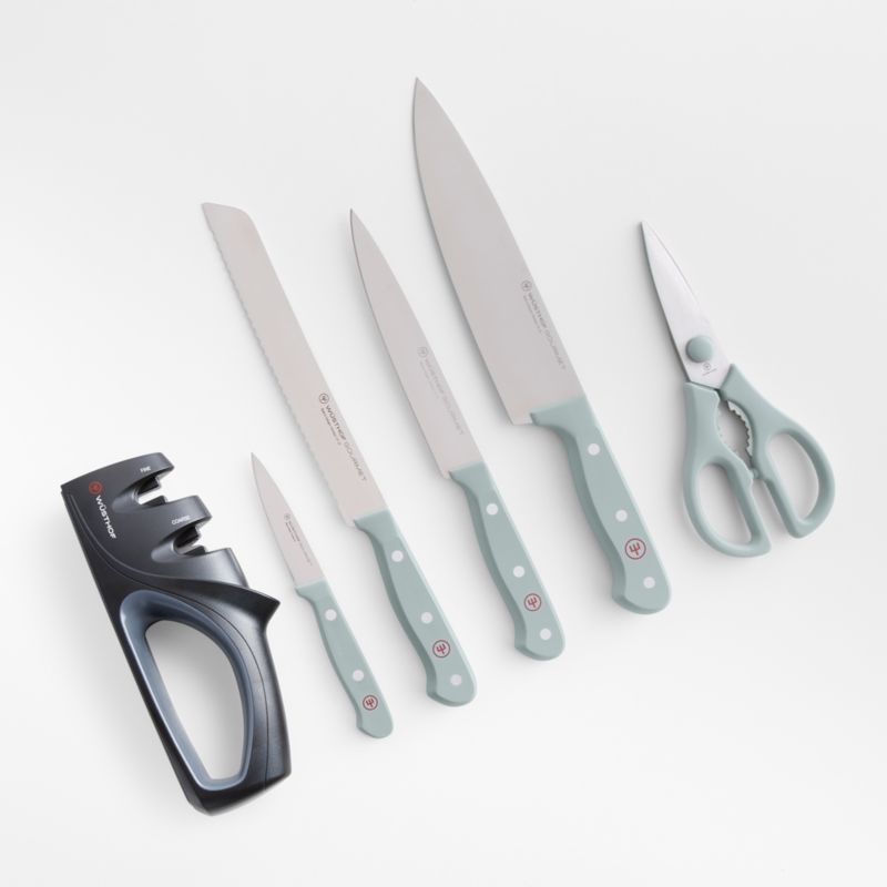 Wusthof ® Gourmet Blue 7-Piece Knife Block Set - image 2 of 3