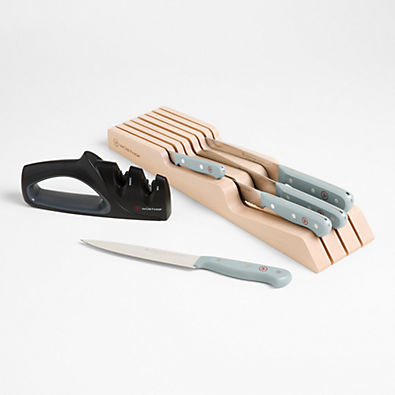 View Wusthof ® Gourmet Blue 7-Piece In-Drawer Knife Set details