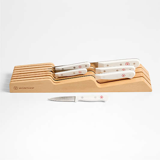 Wusthof ® Gourmet White 7-Piece In-Drawer Knife Set