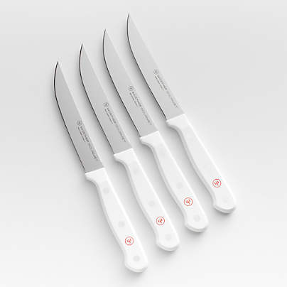 Wusthof ® Gourmet White Steak Knives, Set of 4