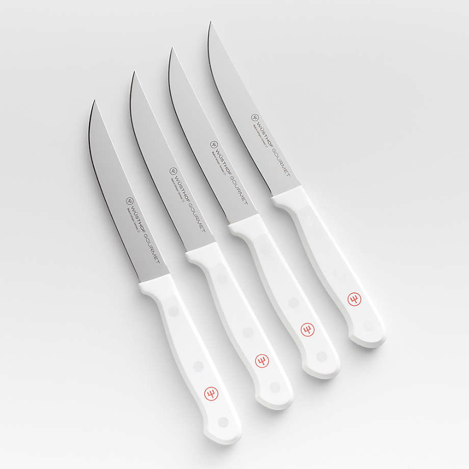Wusthof ® Gourmet White Steak Knives, Set of 4