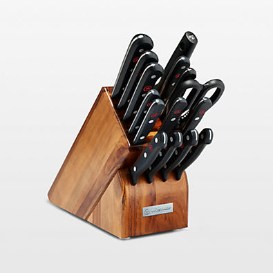 View Wusthof ® Gourmet 16-Piece Acacia Knife Block Set details
