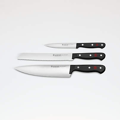 Wusthof ® Gourmet Black 3-Piece Starter Knife Set