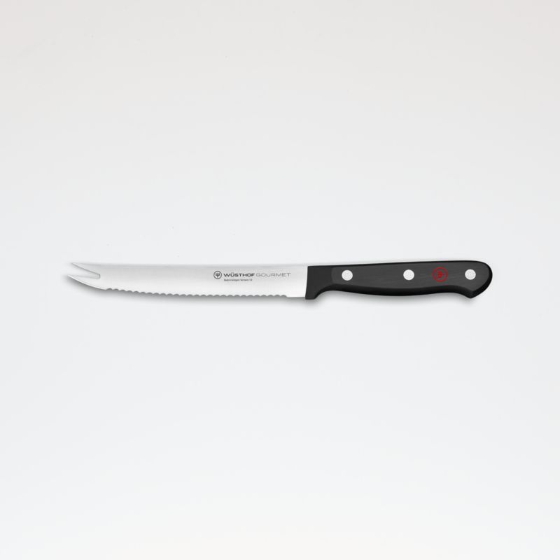 Viewing product image Wusthof ® Gourmet Black 5" Tomato Knife - image 1 of 7