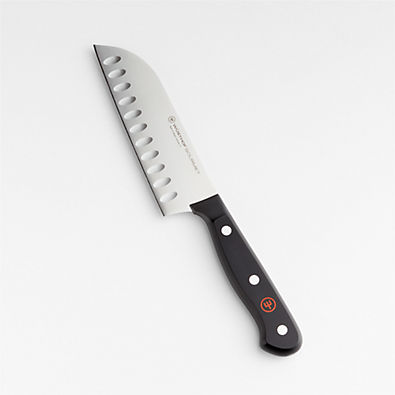 View Wusthof ® Gourmet Black 5" Hollow Edge Santoku Knife details