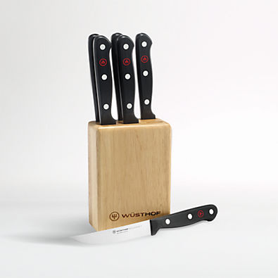 View Wüsthof ® Gourmet 7-Piece Steak Knife Block Set details