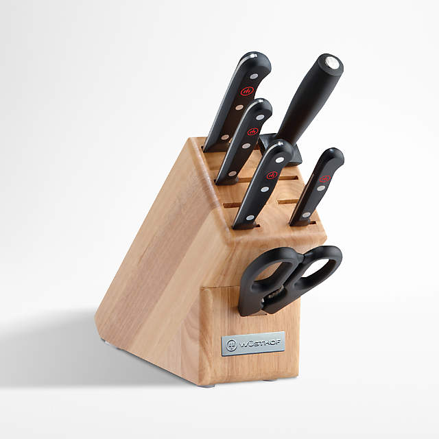 Wüsthof Gourmet Stamped Grey 7-Piece Knife Block Set + Reviews