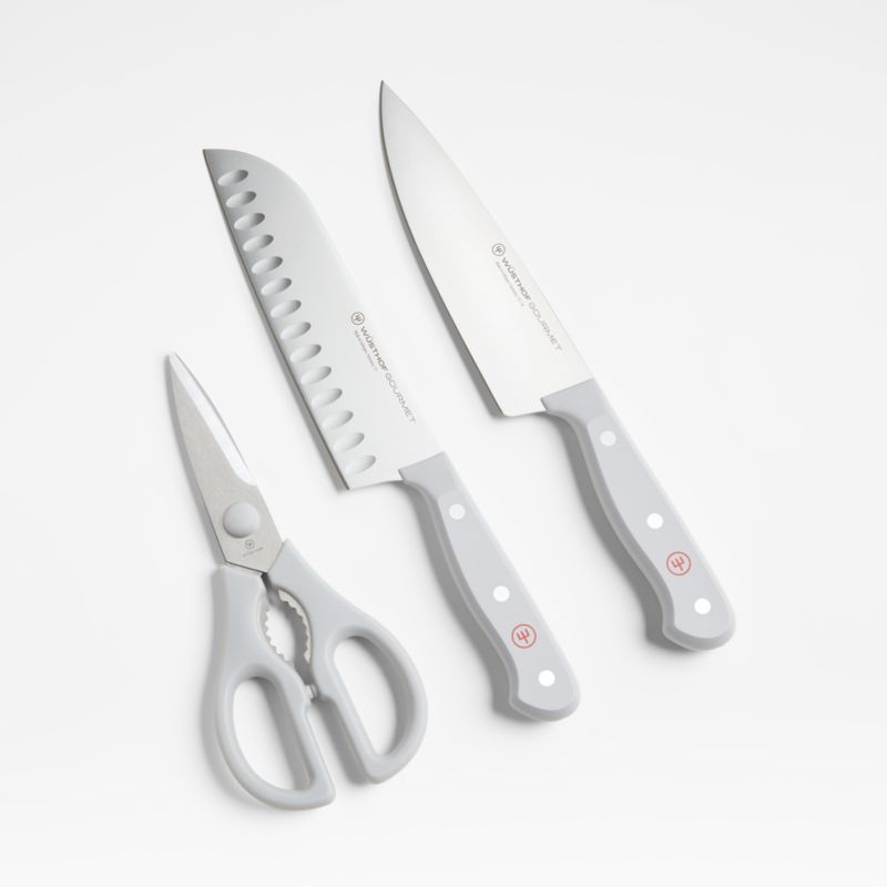 Wusthof ® Gourmet Grey 3-Piece Basic Knife Set