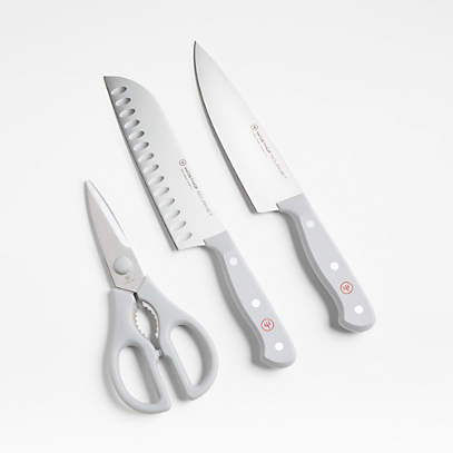Wüsthof Gourmet Stamped Grey 7-Piece Knife Block Set + Reviews
