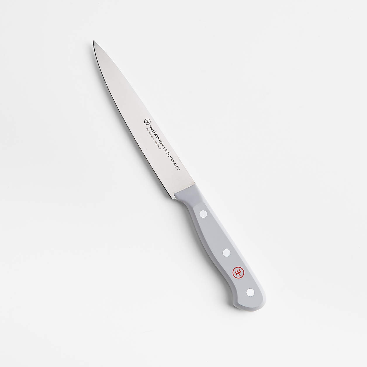 Wüsthof Gourmet Stamped Grey 6" Utility Knife + Reviews Crate & Barrel