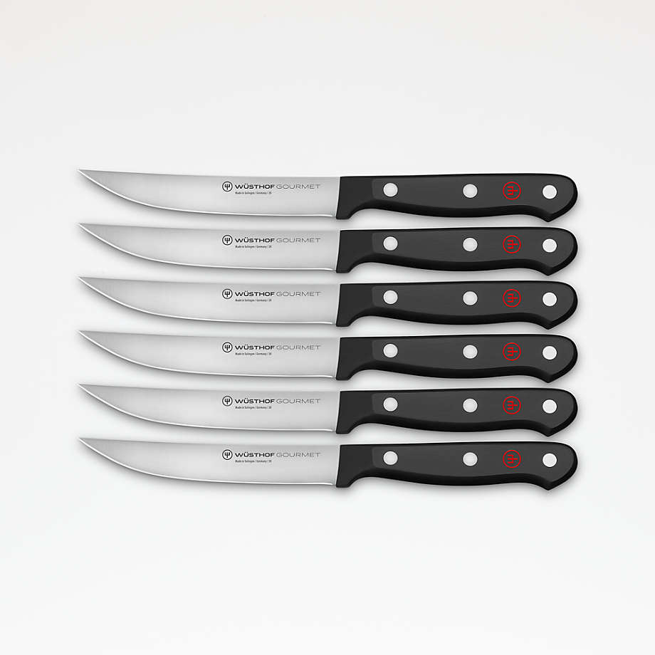 Gourmet Traditions Knife Set Commercial Series 6 Piece with Case Stainless  New!