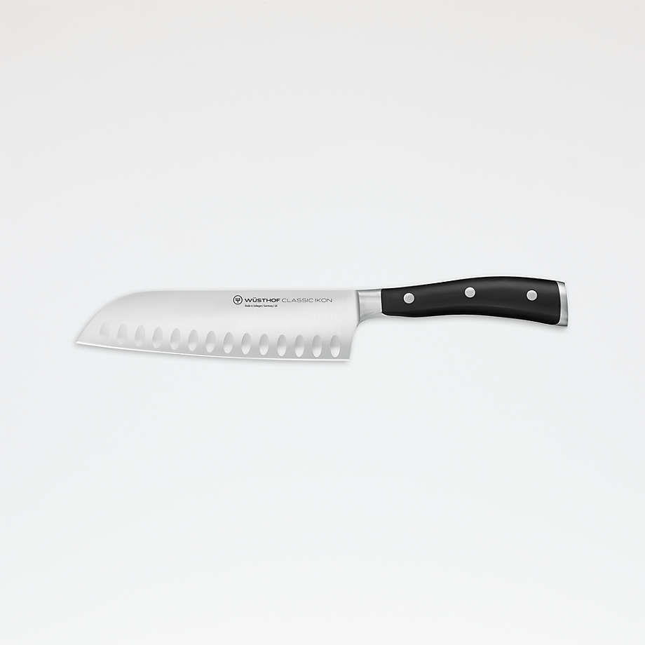 Wusthof Classic Ikon 7" Hollow Edge Santoku Knife + Reviews | Crate & Barrel