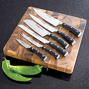 Insieme Kitchen Knife Set of 5, Boxwood - Gessato Design Store