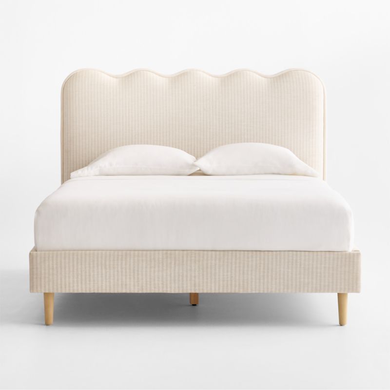 Waveland Natural Oak Wood Queen Kids Bed - image 2 of 16
