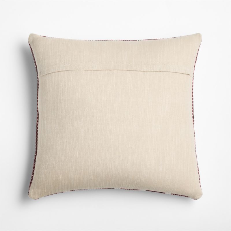 Woven Reindeer 20"x20" Garnet Red Throw Pillow Cover - image 3 of 5