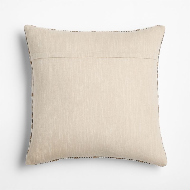 Woven Snowflake 20"x20" Camel Tan Throw Pillow Cover - image 3 of 5