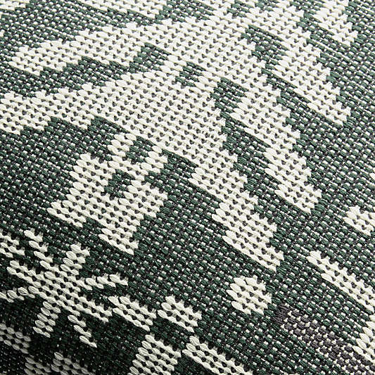 Woven Tree 20"x20" Spruce Green Throw Pillow