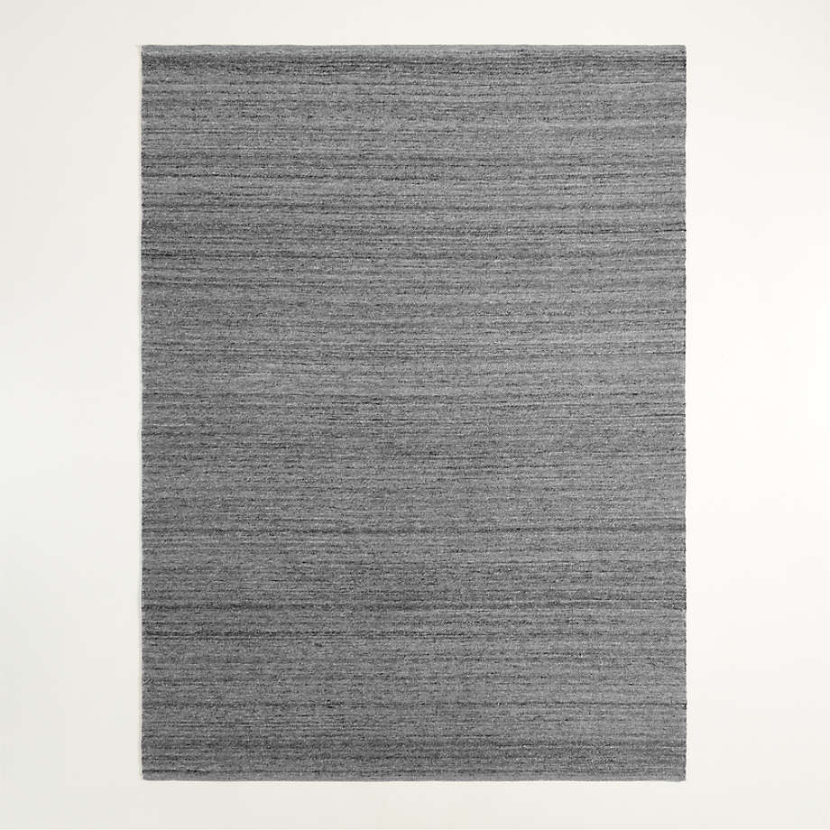 Wyoming Performance Graphite Grey Area Rug 9'x12' | Crate & Barrel
