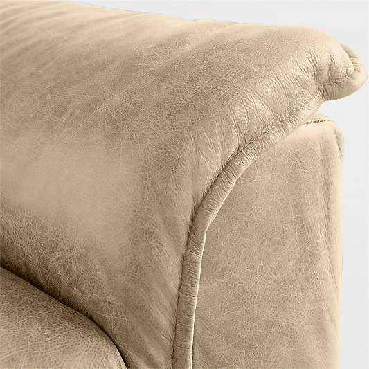 Wythe 3-Piece U-Shaped Leather Sectional Sofa with Double Chaise Lounge