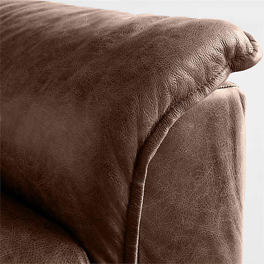 Wythe 3-Piece U-Shaped Leather Sectional Sofa with Double Chaise Lounge