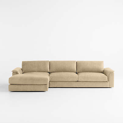 Wythe 2-Piece Leather Sectional Sofa with Chaise Lounge