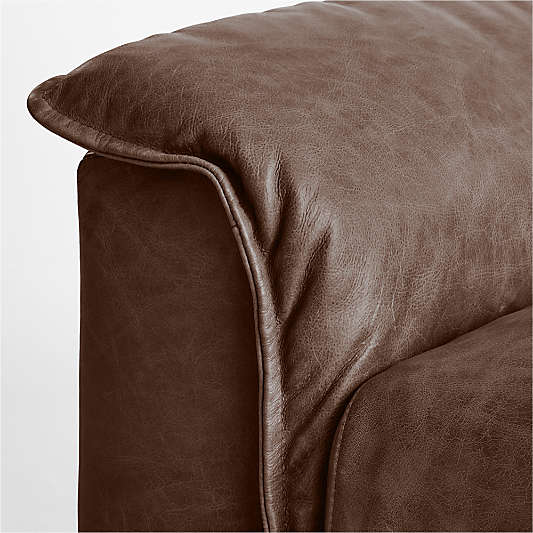 Wythe 2-Piece Leather Sectional Sofa with Chaise Lounge