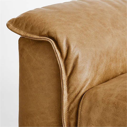 Wythe 4-Piece L-Shaped Leather Sectional Sofa with Chaise Lounge