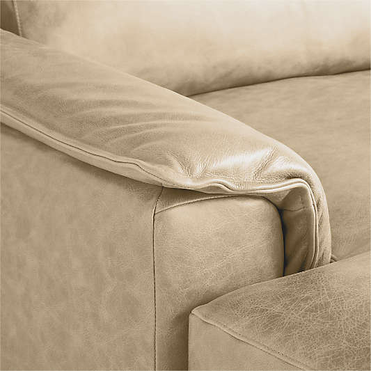 Wythe 4-Piece L-Shaped Leather Sectional Sofa with Chaise Lounge