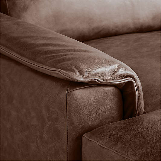 Wythe 4-Piece L-Shaped Leather Sectional Sofa with Chaise Lounge