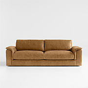 Oceanside Leather Queen Sleeper with Foam Mattress