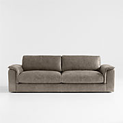 Oceanside Leather Queen Sleeper with Foam Mattress