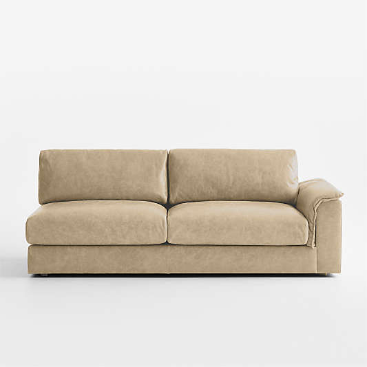 Wythe Leather Right-Arm Sofa Sectional Piece