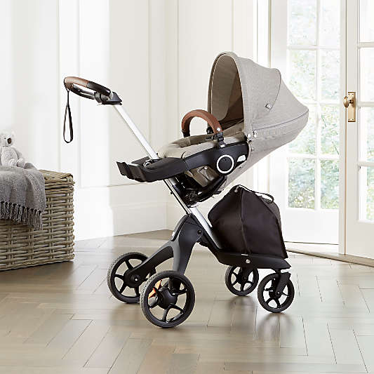 Stokke® Silver and Brushed Grey Xplory 6 Stroller