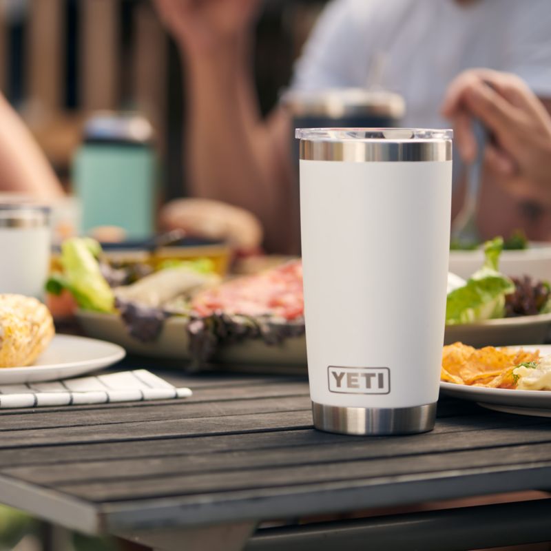 YETI Rambler 20-Oz. Tumbler with MagSlider Lid White + Reviews | Crate ...