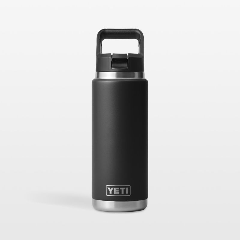 YETI Rambler 26-Oz. Insulated Straw Cap Water Bottle Black + Reviews ...