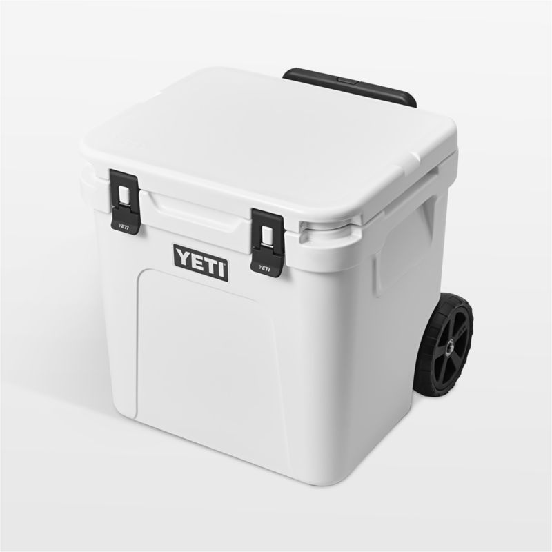 YETI Roadie 48 Rolling Wheeled Cooler White + Reviews | Crate & Barrel