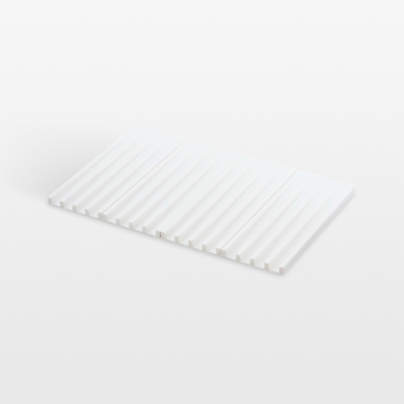 Yamazaki White Silicone Foldable Drainer Tray