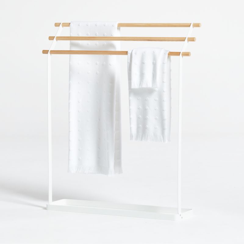 Yamazaki Free Standing Towel Rack Reviews Crate Barrel