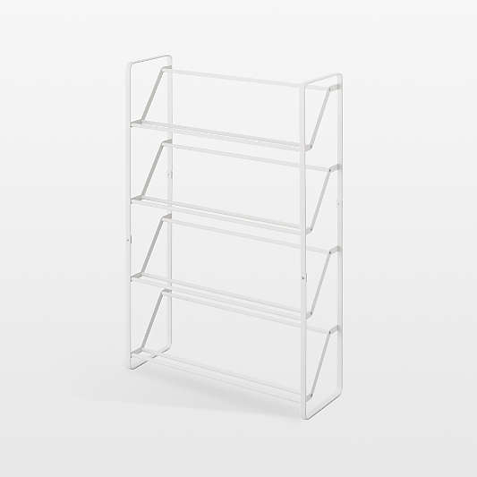 Yamazaki White Steel Large Shoe Rack 31"