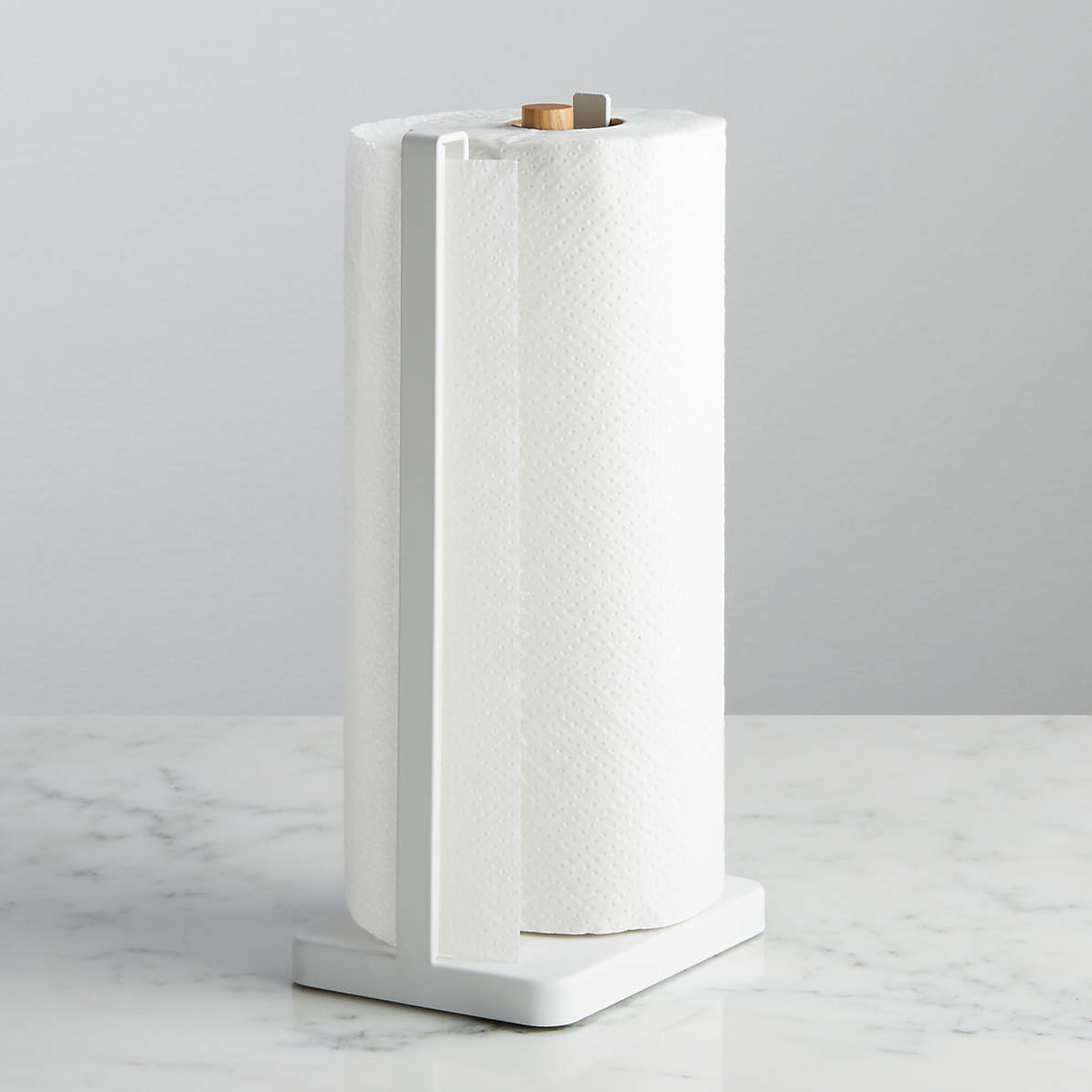 Yamazaki Tosca White Paper Towel Holder Crate Barrel