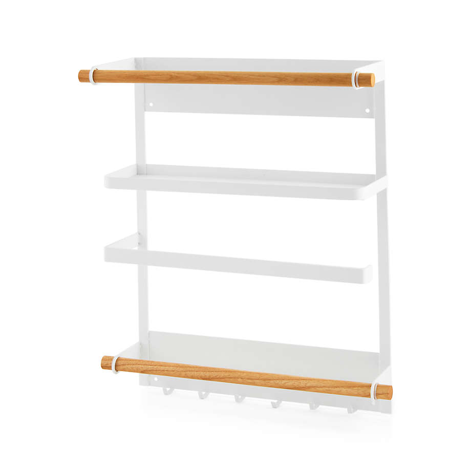 Crate Barrel Yamazaki Tosca White Magnetic Kitchen Organization