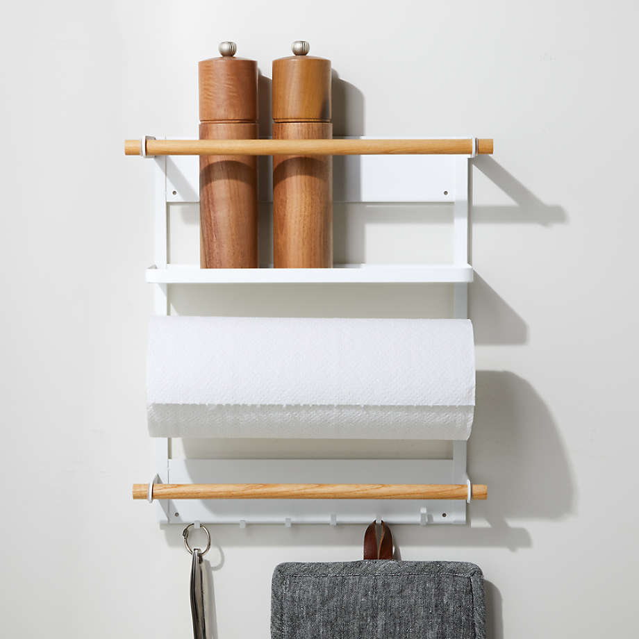 Yamazaki Tosca Under Shelf Paper Towel Holder | White