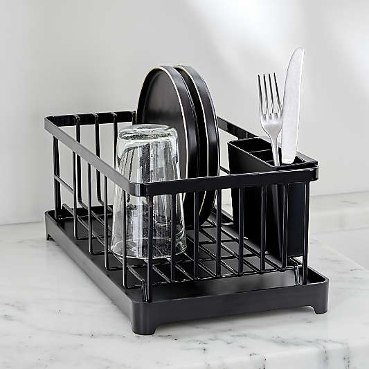 Yamazaki Tower Black Wire Dish Drainer Rack