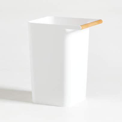 Yamazaki White Waste Basket Trash Can